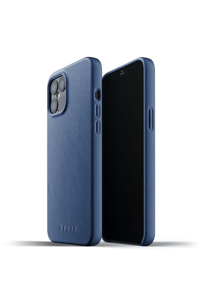 Mujjo Full Leather Case For Iphone 12 Pro Max Blue