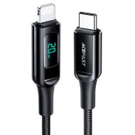 Acefast USB-C to Lightning charging data cable with display