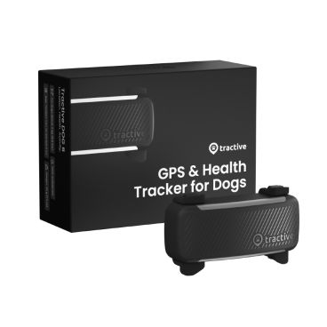Tractive DOG 6 – GPS Dog Tracker & Health Monitor, Black
