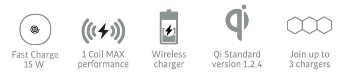 Funkctions of MODULAR – Buildable Qi Wireless Fast Charger, 15 W