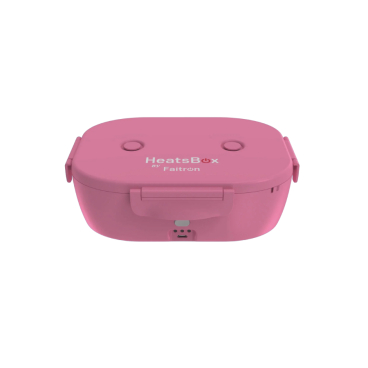 Faitron HeatsBox GO Light Battery Powered Smart Heated Lunch Box, Pink