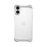 Arc Pulse - Aluminum Protective Case for iPhone 16, Silver