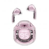 Acefast T8 Crystal Bluetooth earbuds, lotus pink