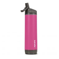 HidrateSpark - Inteligentna butelka ze stali nierdzewnej ze słomką, 620 ml, Bluetooth Tracker, różowy
