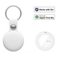 MiLi MiTag - Smart Locator with Leather Key Ring, White