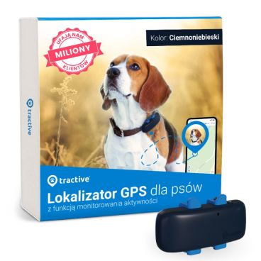 Tractive - Lokalizator GPS da psów LTE, granatowy