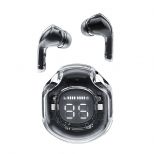 Acefast T8 Crystal Bluetooth earbuds, bright black