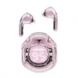 Acefast T8 Crystal Bluetooth earbuds, lotus pink