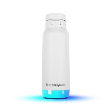 HidrateSpark PRO 2 Smart Bottle with Straw, 950 ml, White