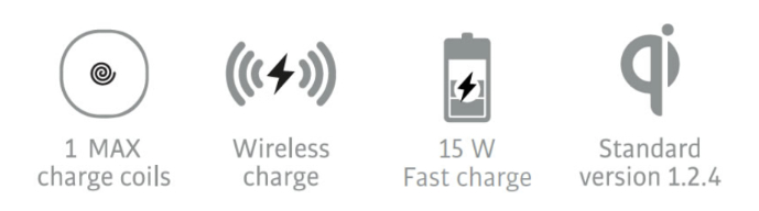 MiniBatt FLY – Backlit Qi Wireless Fastcharger, 15 W