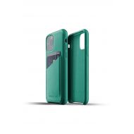 MUJJO Full Leather Wallet Case for iPhone 11 Pro - Alpine Green