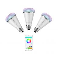 MiPow Playbulb™ Rainbow – Bluetooth smart LED color light bulb, 3 pieces