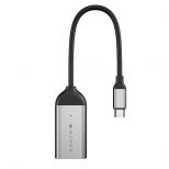HyperDrive adapter USB-C to 8K 60Hz / 4K 144Hz HDMI, silver 